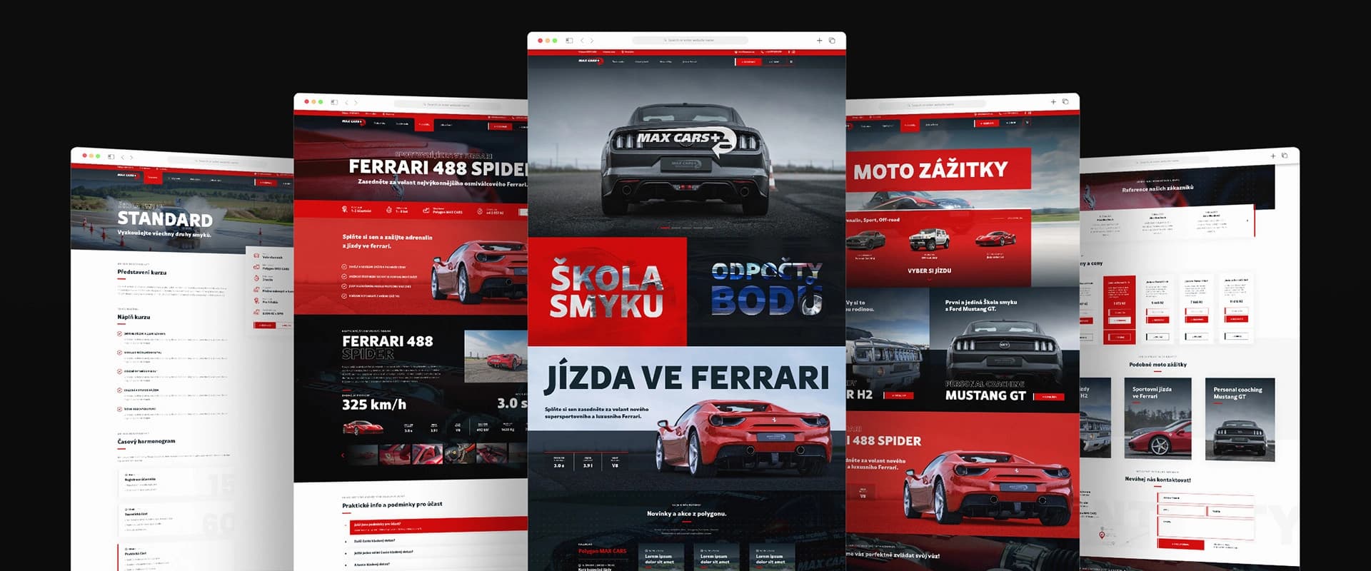Adventure car rides web design